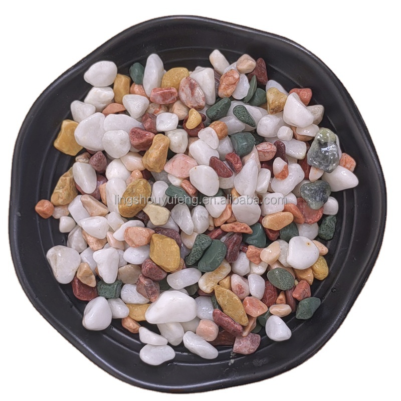 Colored Stones for Garden Paving and Landscaping, Natural Colored Stones for Flower Decoration, Complete Colors