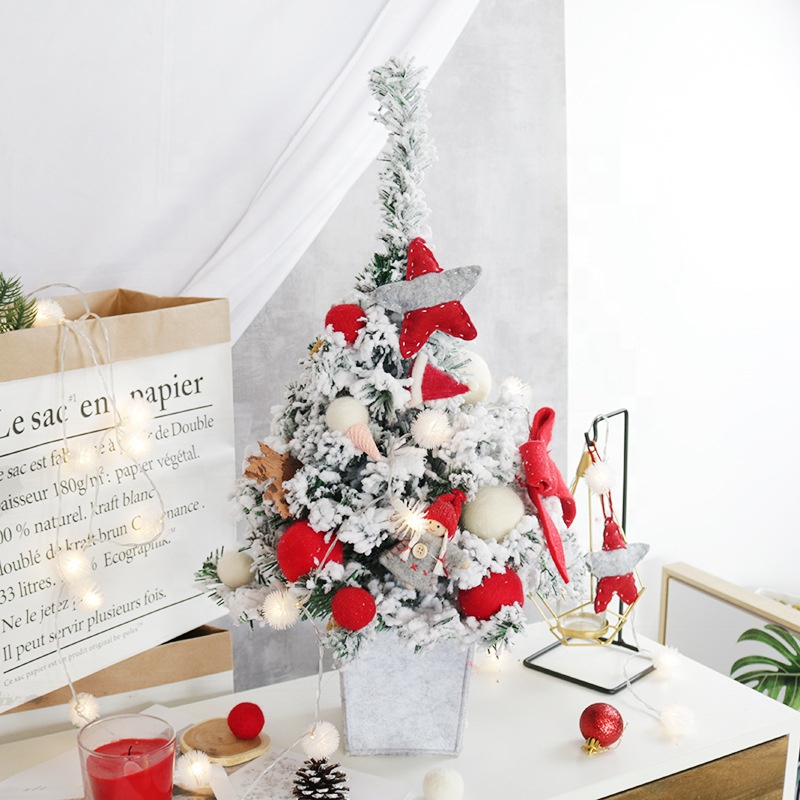 L168 2022 Hot Sale Luxury 60Cm Made In China Wholesale Artificial Christmas Trees Custom Mini Christmas Tree Decoration Set