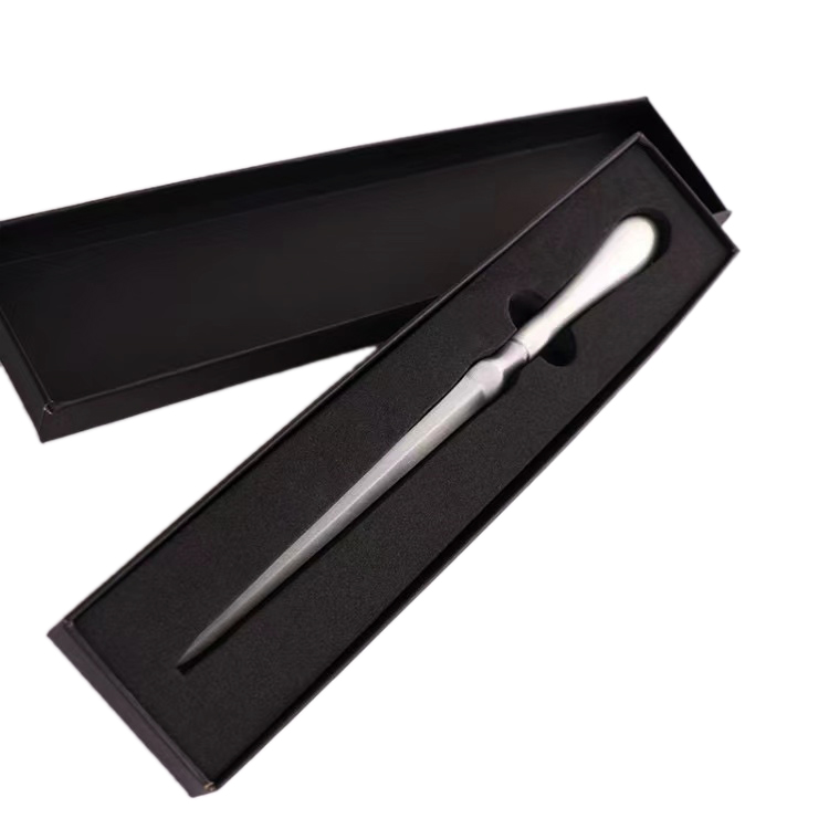 Custom Zinc Alloy Opener Paper Cutting Knife Logo Gold Silver Envelop Letter Opener Sword