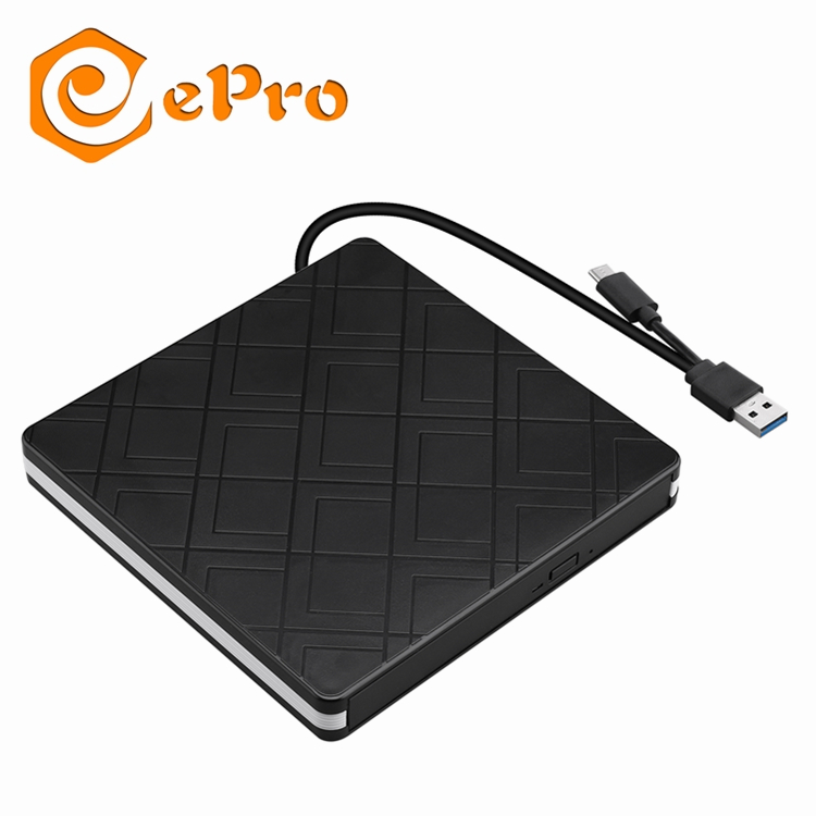 Внешний CD-привод ePro EDD10, USB 3,0, тонкий внешний DVD-CD-привод, Высокоскоростная передача данных, Запись DVD/CD +/-RM, записывающее устройство, записывающее устройство