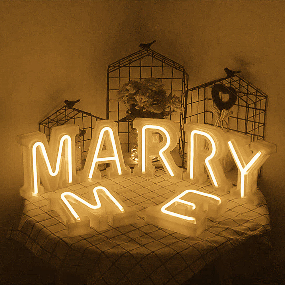 Decorative Letters Alphabet LED Letter Lights Neon Sign Lamp Decoration Battery Motif Night Light Party Baby Bedroom Decoration