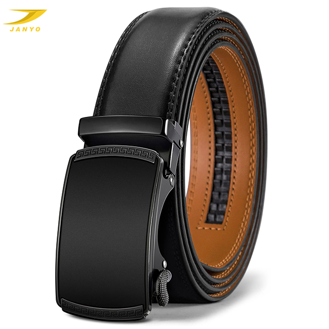 oem high quality automatic alloy buckle mens custom Genuine Leather belt