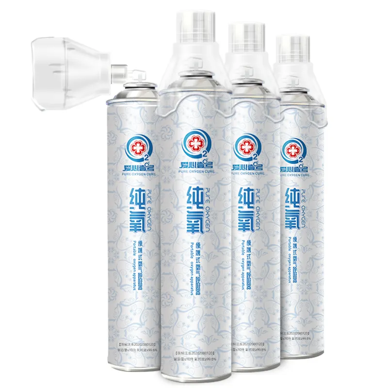 Union Future 99.6% high purity pure oxygen medical portable oxigen bottle oxygen aerosol cans with oxygen mask