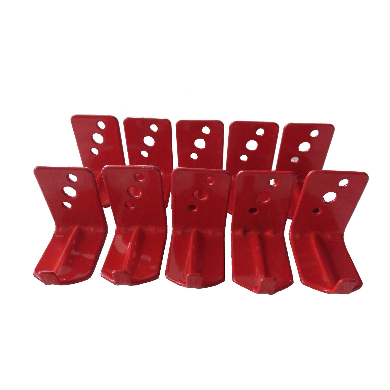 Red Powder Coated Metal Fire Extinguisher Wall Mount Hook
