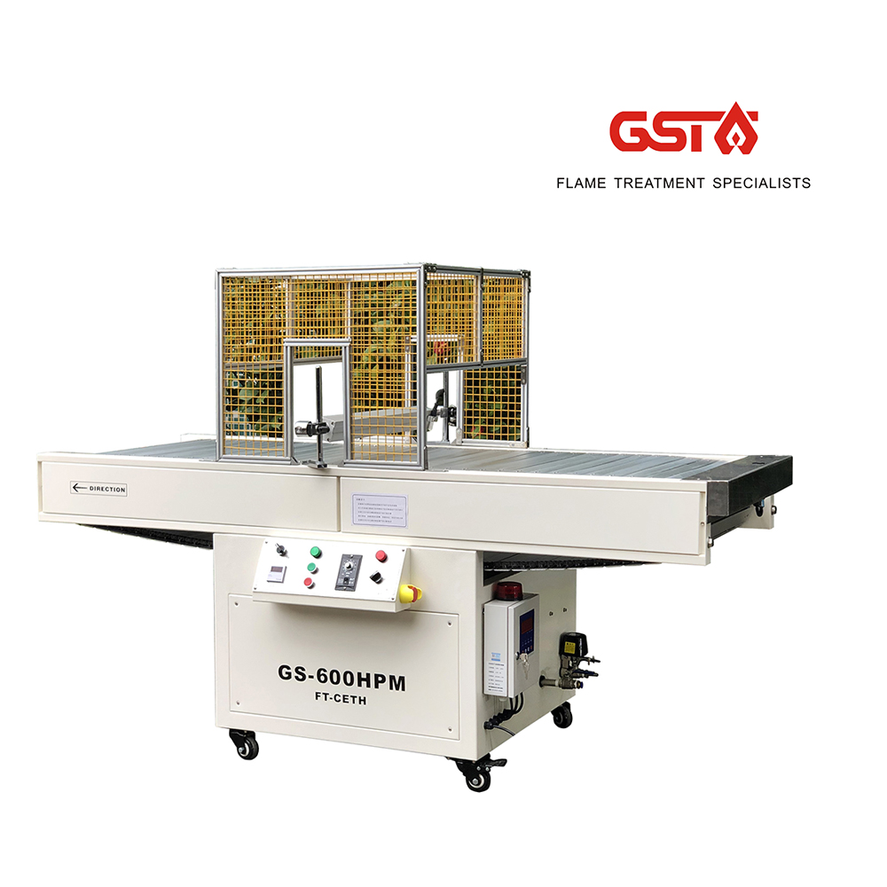 Flame treatment system before printing of basketball board wire of PP sheet plane flame treatment machine