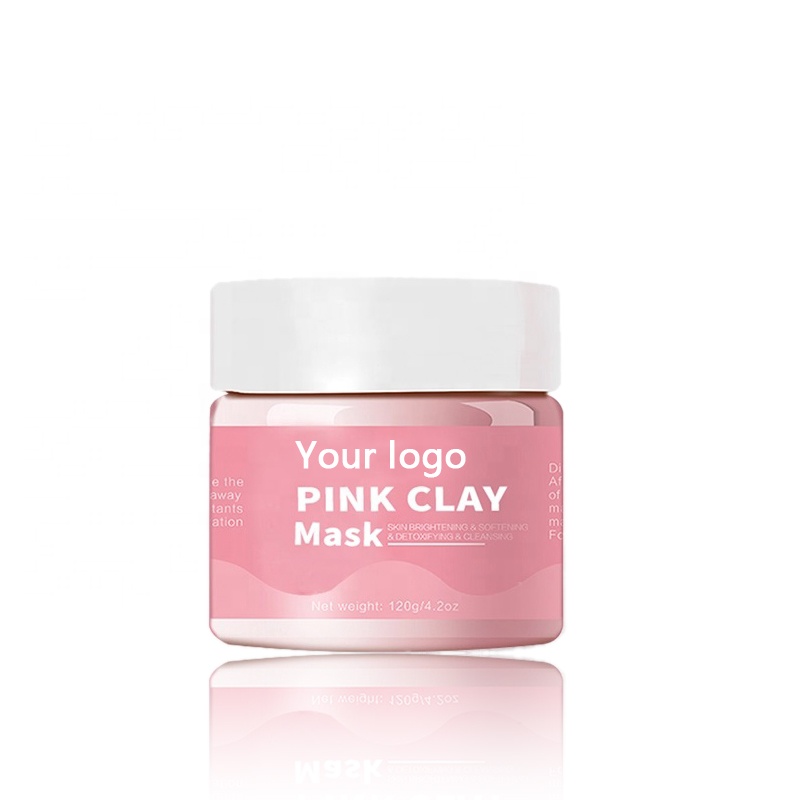 OEM wholesale customization Best Seller Pink Clay Mask Australian Kaolin Whitening Cleanse Facial Mask Pink Clay Face Mud Mask