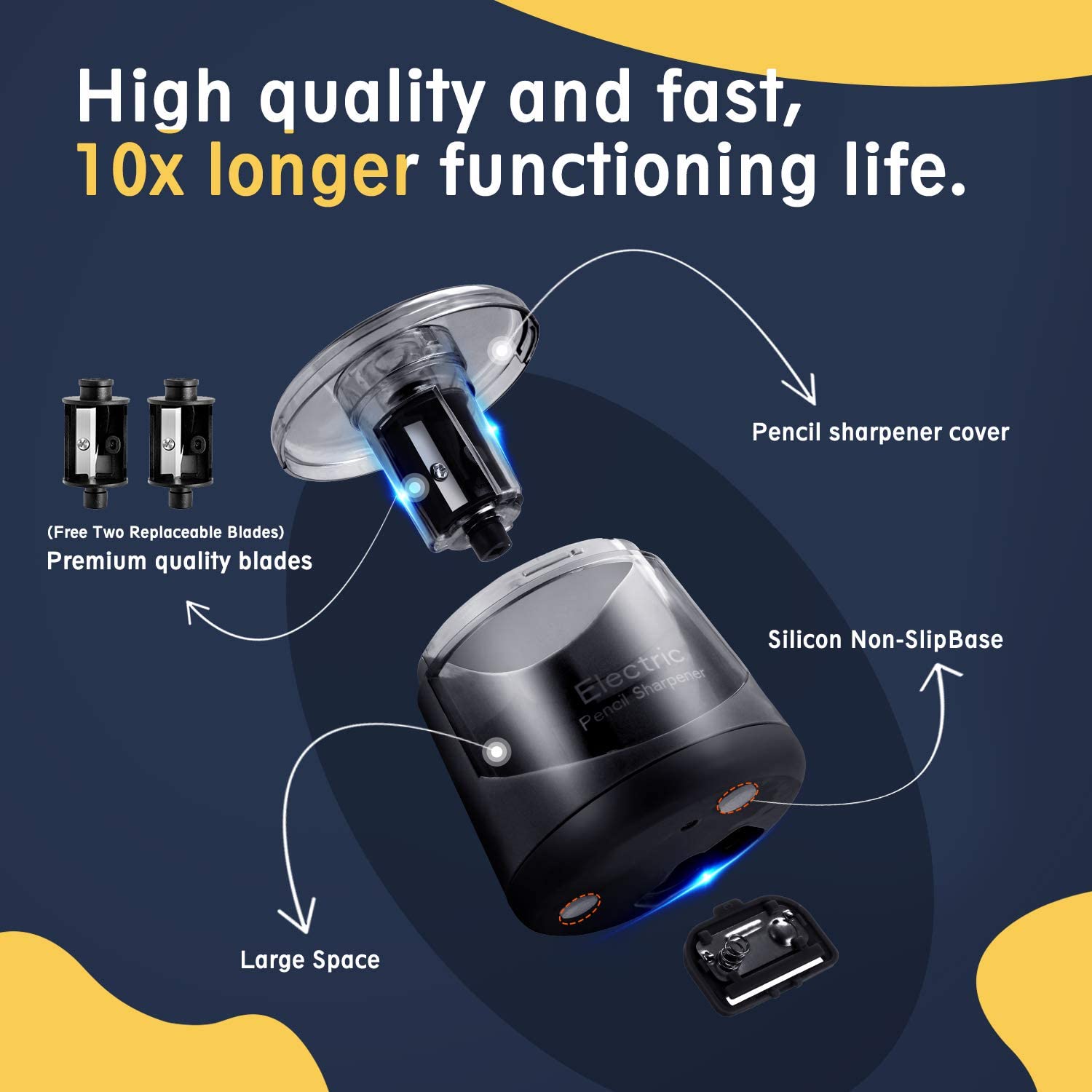 USB Домашний офис маленькая портативная электрическая точилка для карандашей для классной комнаты