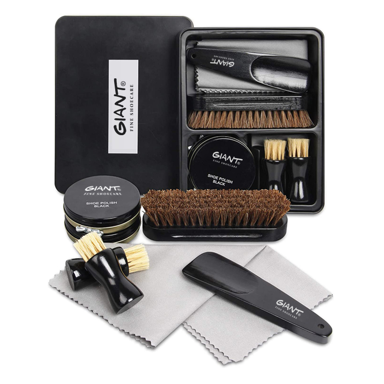 Shoeshine Kit Care Guys Leather Care Set Travel Shoe Care Kit Shoe Clean and Polish Leather shoe cream Set
