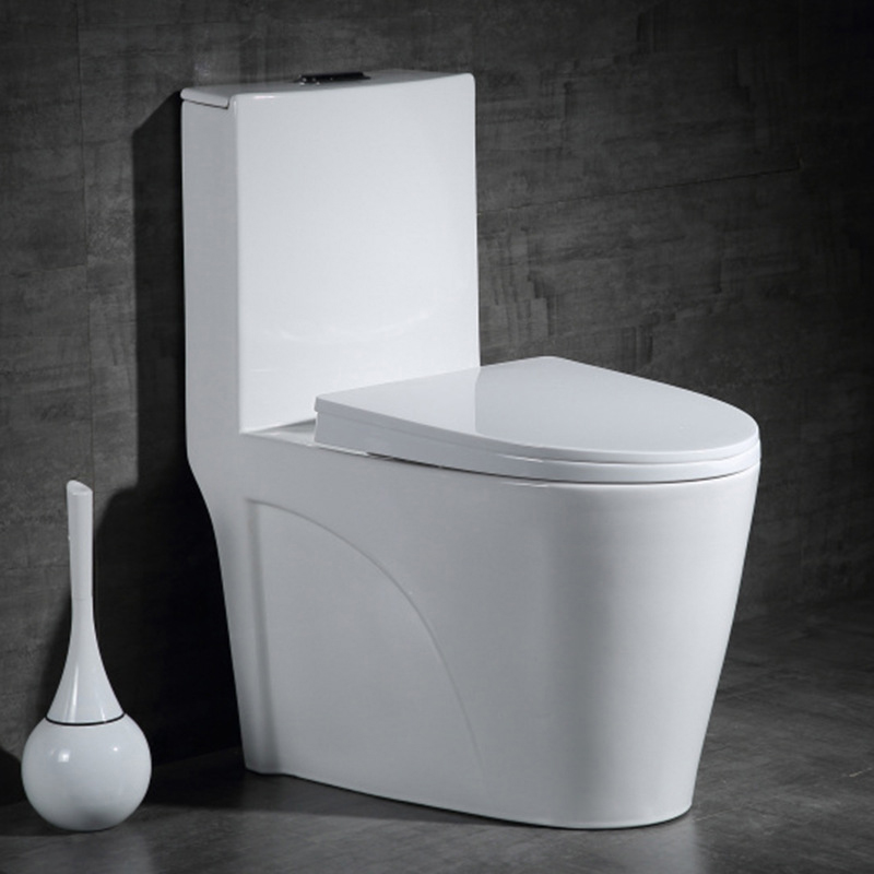 Hotel Sanitary Ware Equipment Ceramic 1 One Piece Siphonic Bathroom Toilet Commode Floor Mounted One Piece WC Toilets