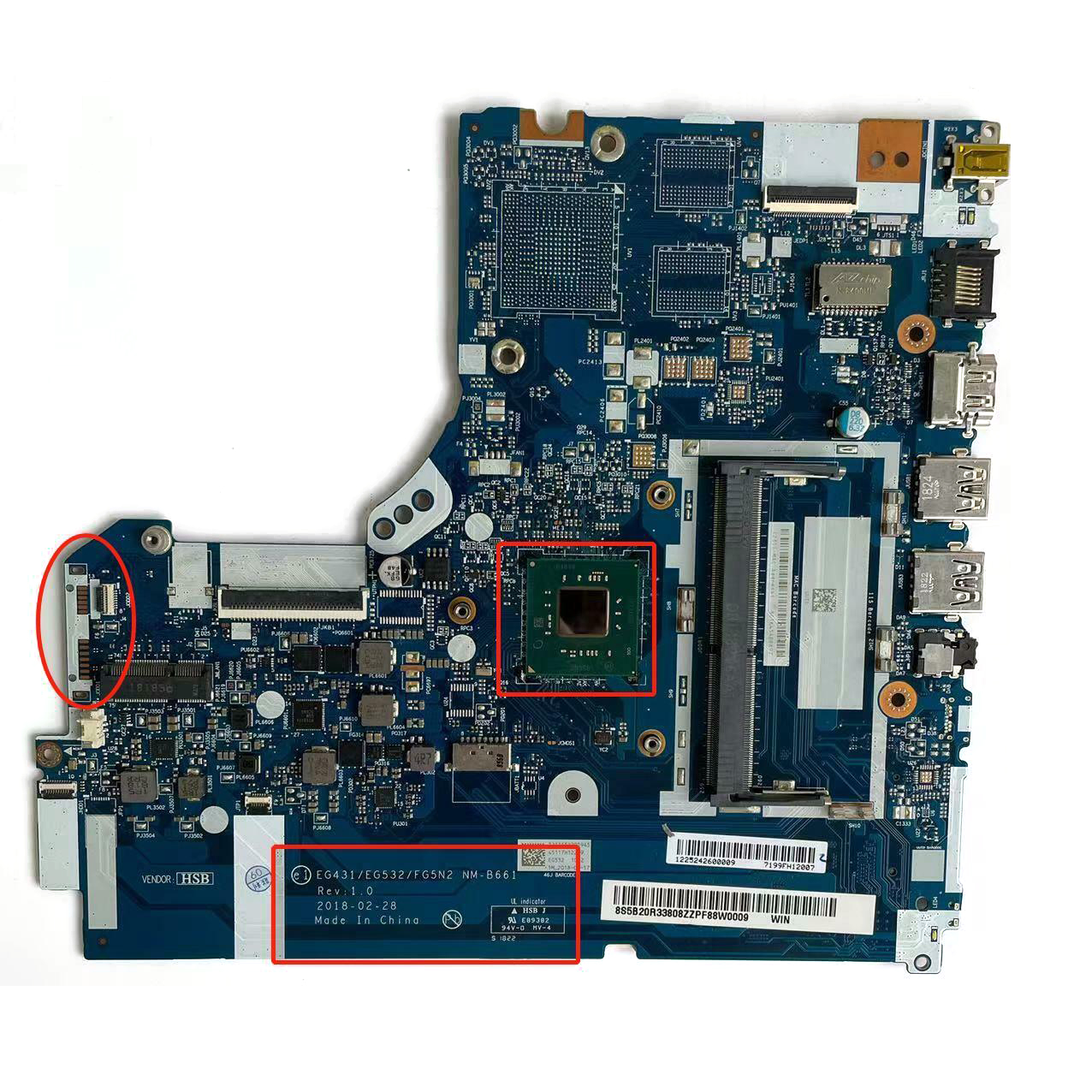 Материнская плата Core i3 для Lenovo ideaPad 330
