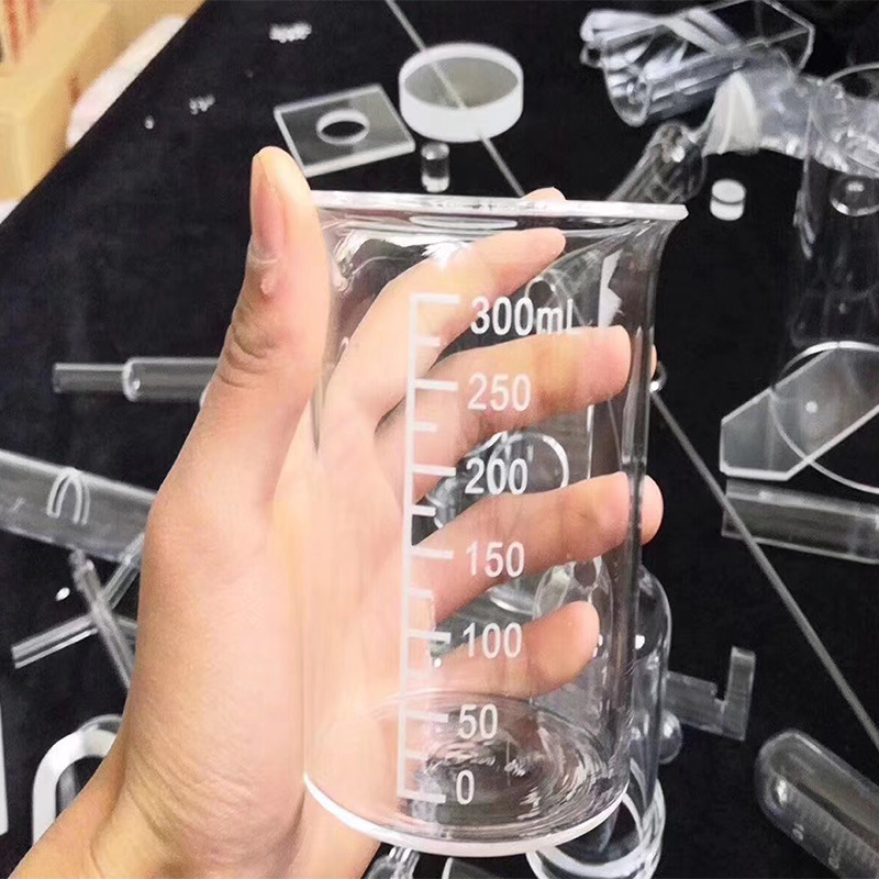 Manufacturer customized fused quartz glass high temperature resistant transparent corrosion resistant quartz glass beaker