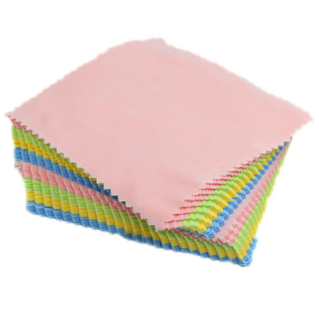 custom logo Microfiber wholesale Jewelry velvet polishing cleaning cloth for Jewelry
