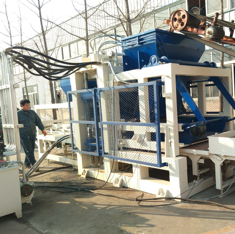 QT10-15 high quality full automatic concrete cement hollow block brick interlock paver making machine price in India