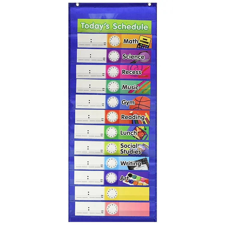 Wholesale Low Price Daily Schedule Pocket Chart For Classroom