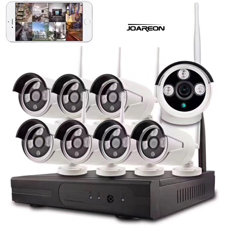 H.265 8CH 1080P Беспроводной NVR Kit CCTV уличная система видеонаблюдения, обеспечивают домашнюю безопасность беспроводной
