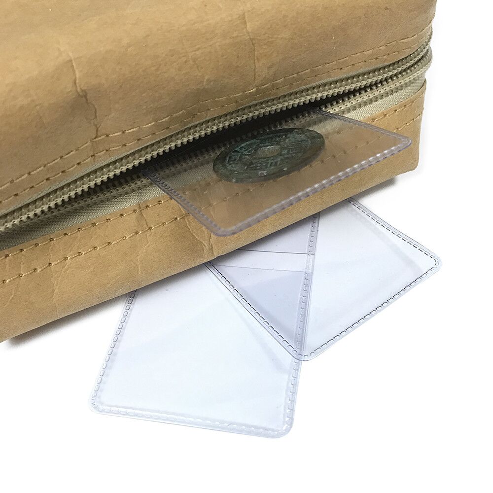 Small MINI PVC Hard Large Silver Coin Bag School Stationery Transparent Coin Collection