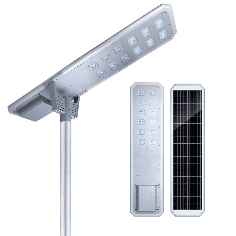 Энергосберегающий водонепроницаемый уличный ip65 smd 80 Вт Встроенный все в одном светодиодный солнечный уличный фонарь