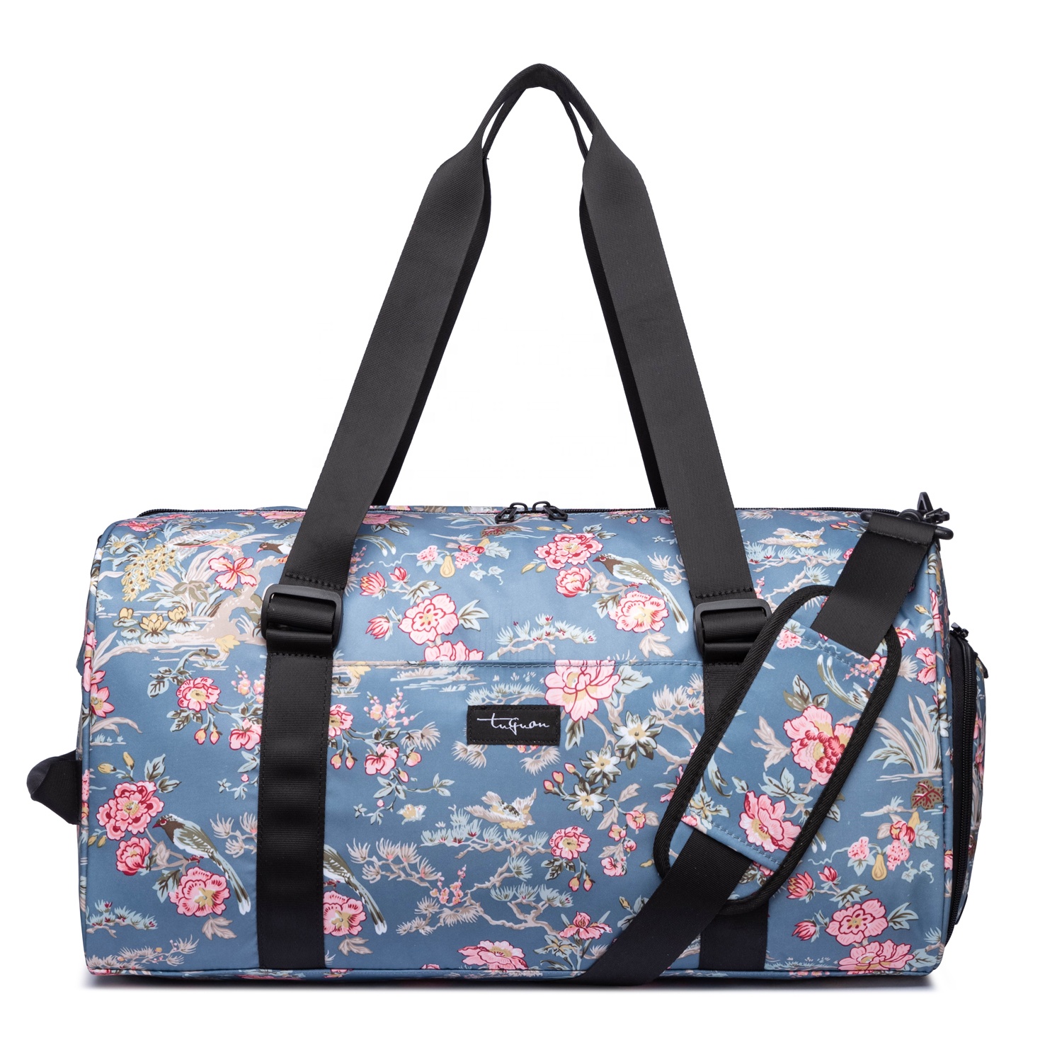 Wholesale and custom logo overnight bags large weekender bag woman pink duffel bag