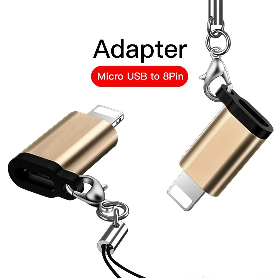 OTG Adapter Micro USB To 8 Pin Lighting For iphone X XS MAX XR 7 8 6S 6 Plus Phone Data Sync Charger Converter Connector