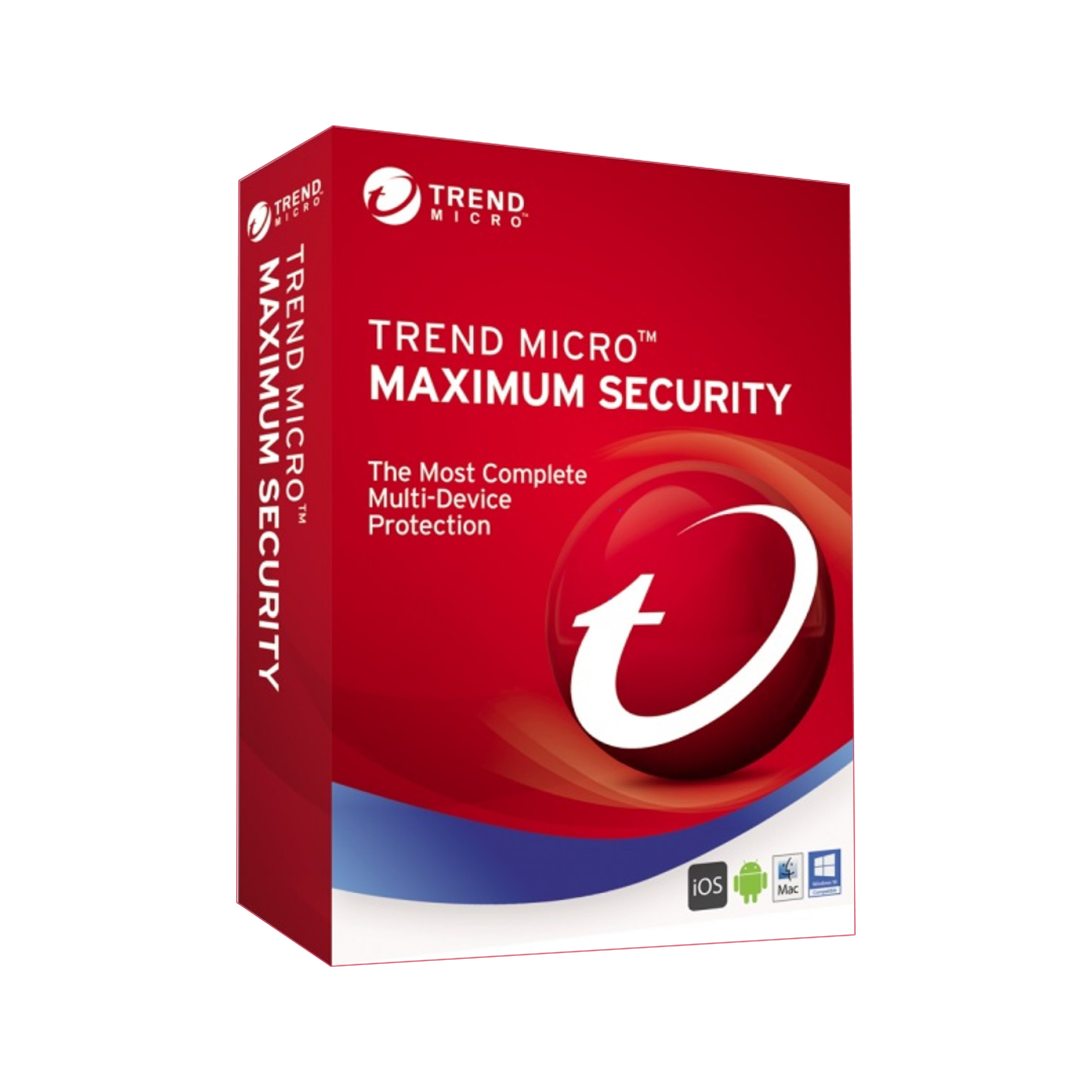 Отправка по электронной почте Trend Micro Максимальная безопасность 1 год для 3 пользовательских графических кнопок