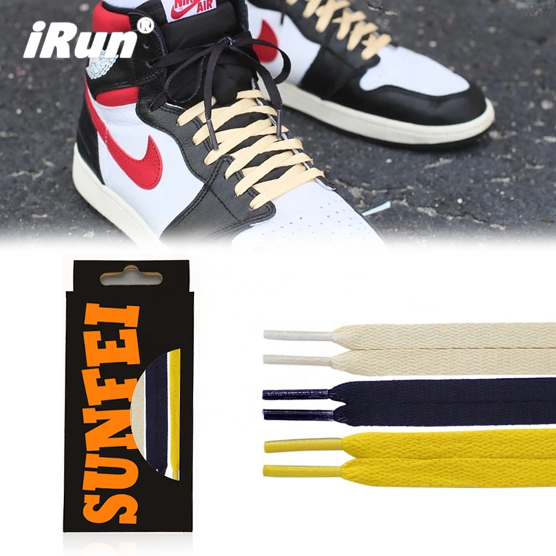 IRun custom Jordan 2-цветные Сменные шнурки 2 цвета плоские шнурки с принтом Персонализированные свой собственный стиль подходит для обуви Jordan