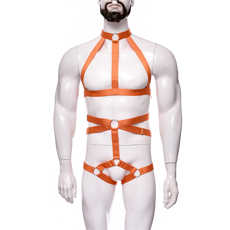 OEM High Quality Color Polyester Sexy Transparent Harness Suit Gay Boy Hot Lingerie Set