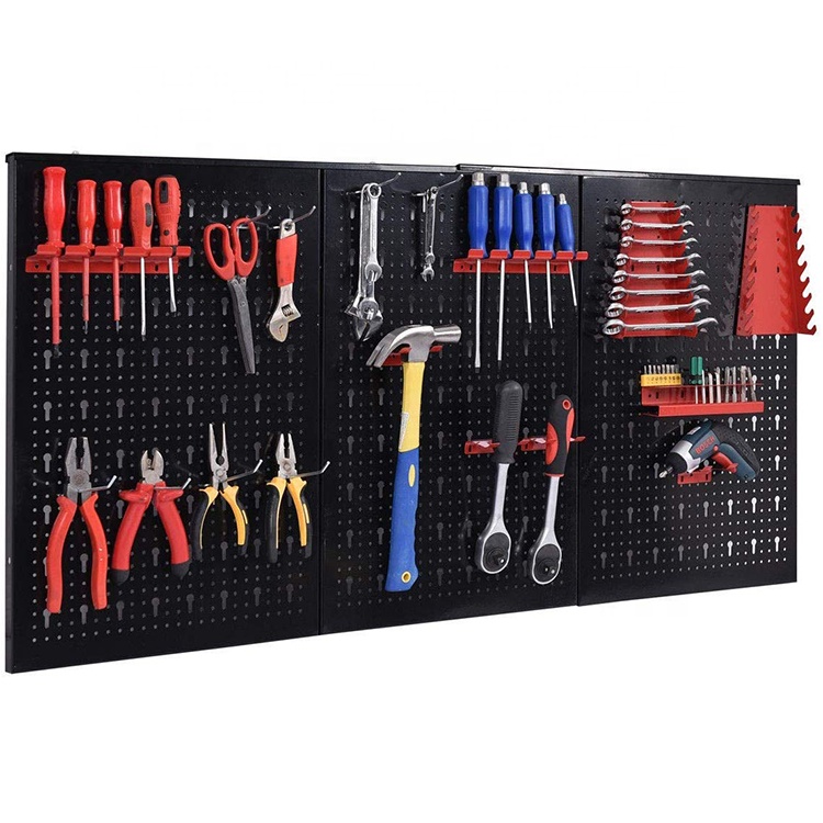 Металлический инструмент подвесная доска для настенного монтажа Pegboard для инструментов в гараже доска органайзер для хранения