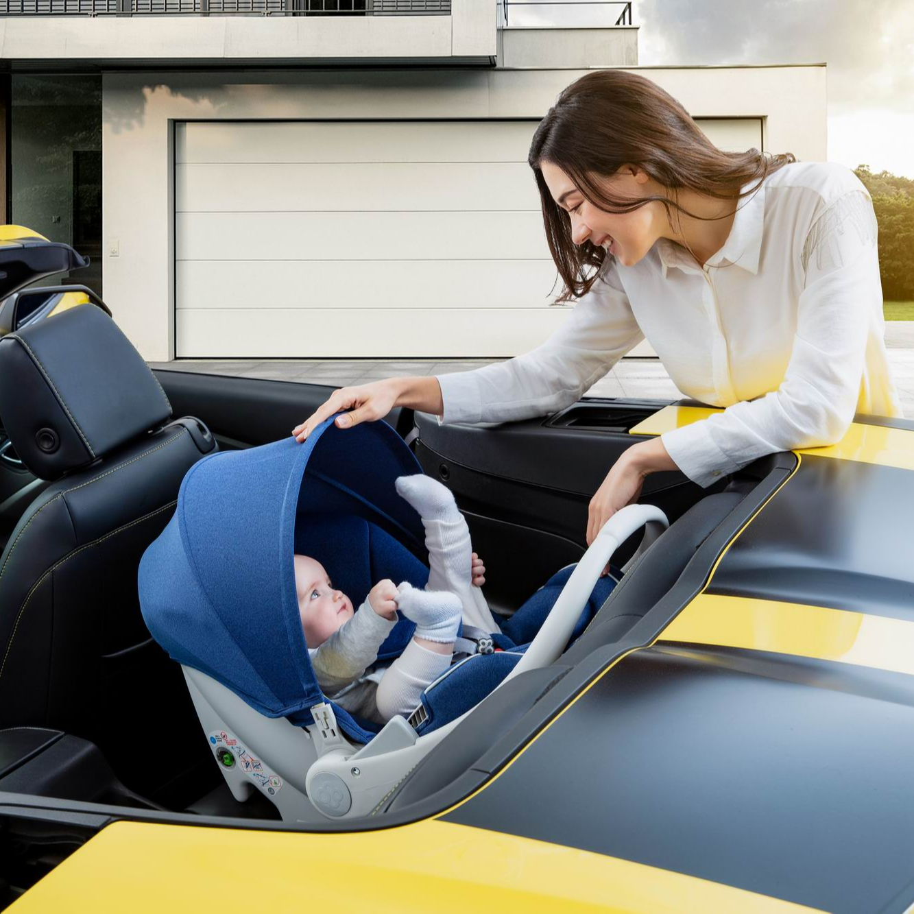 Вращающиеся на 360 градусов детские автомобильные сиденья 40-100 см с Isofix и опорной ножкой R101F