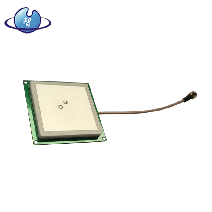 UHF reader writer 915MHZ 60*60*5 high gain 5.5dbi RFID double-fed ceramic antenna