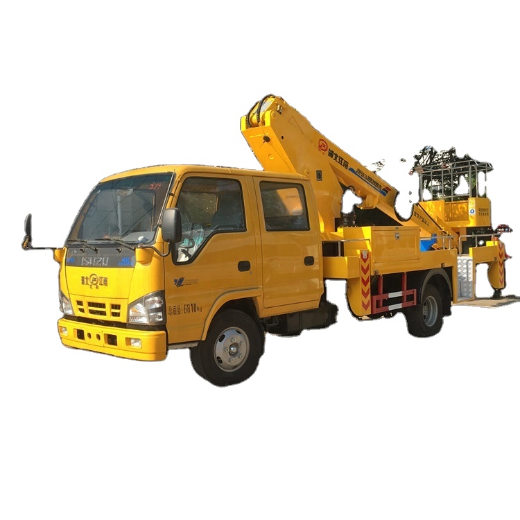 Solid arm loading 14 meters aerial lift platform truck sales