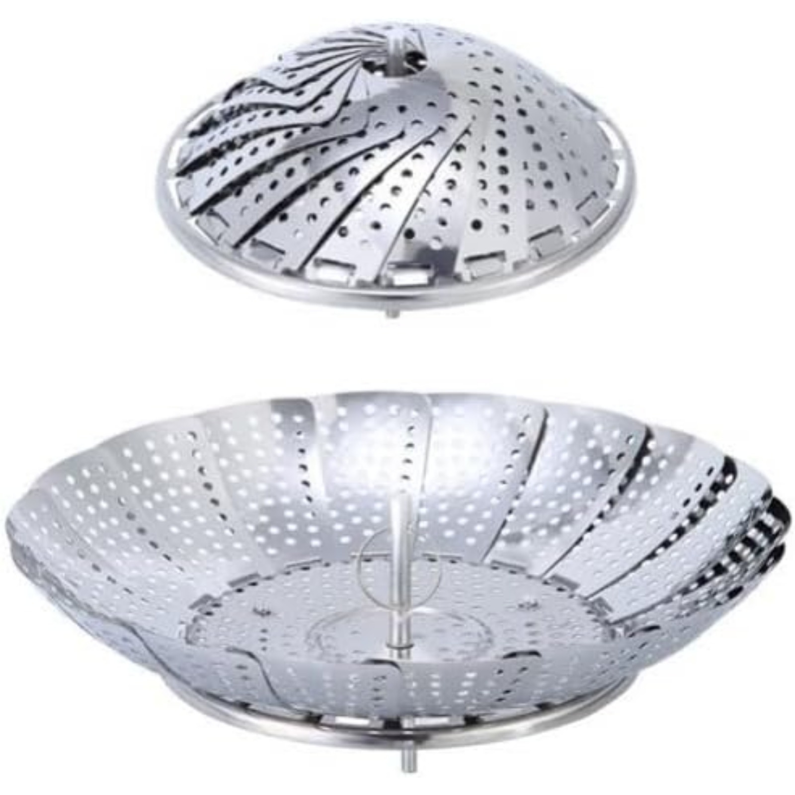 Premium Portable Stainless Steel Folding Steamer Basket Customizable Logo Expandable Insert for Vegetables and Food Steaming