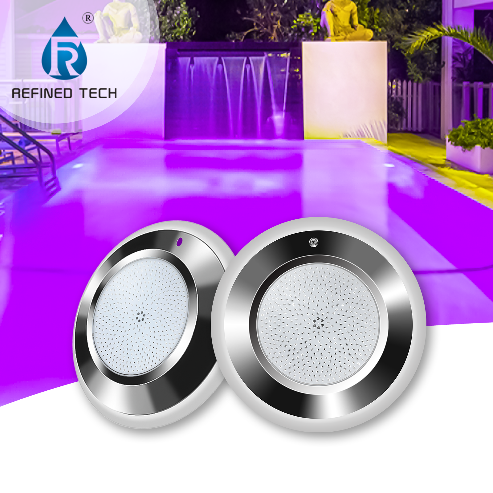 IP68 Waterproof High-Intensity RGB LED Swimming Pool Light