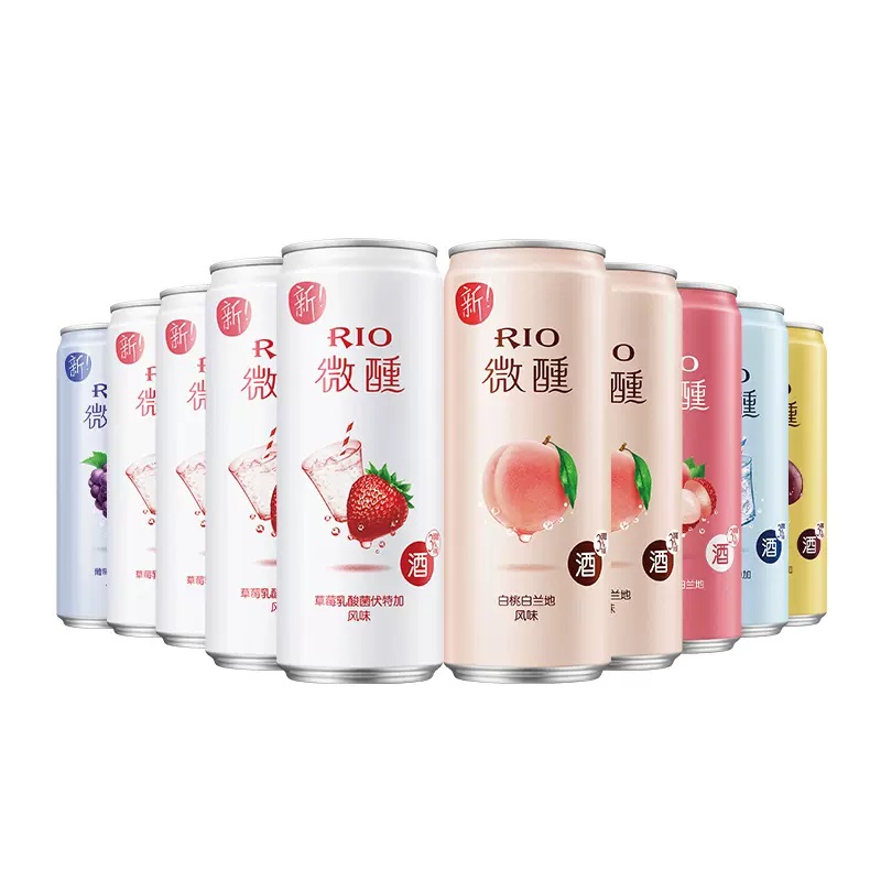 Wholesale RIO 330ml Alcoholic Cocktail Drinks Fruit Flavored Brandy Drink canned carbonated Alcoholic Exotic Drinks