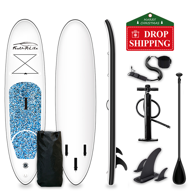 Stitch and PVC paddle board inflatable stand up paddleboard with leash