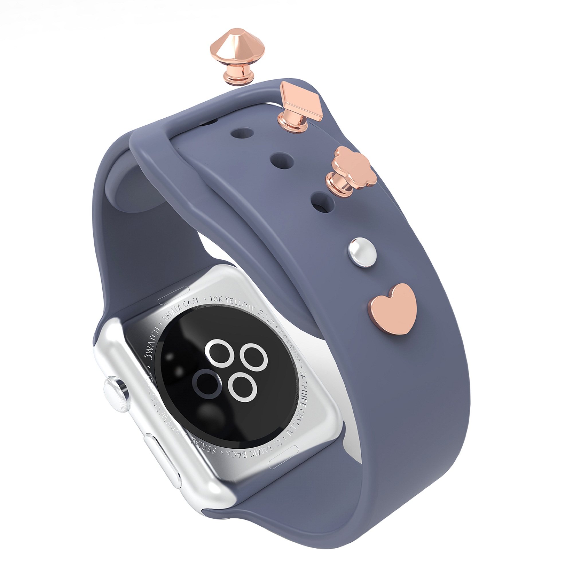 Для Apple Watch, для Samsung Watch, роскошный браслет, декоративные гвозди, 100% идеально подходит для умных часов