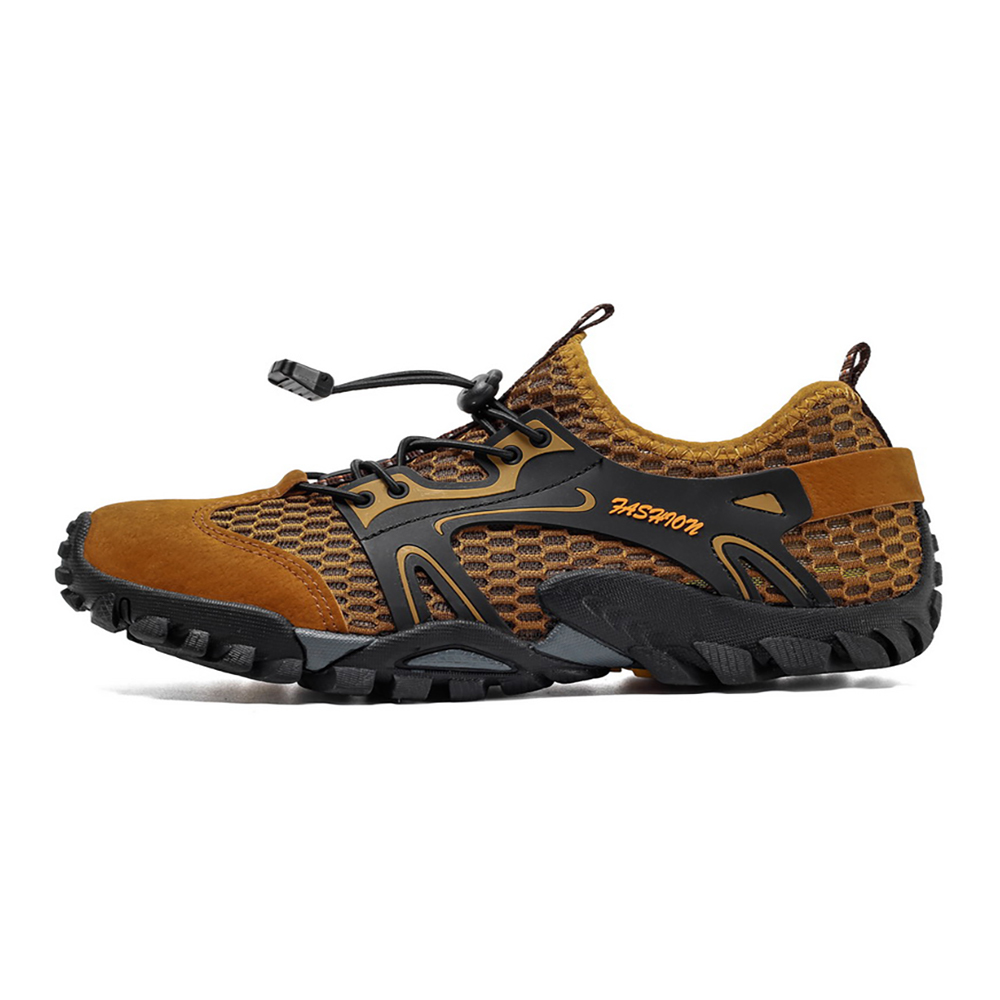 Fashion design non-slip breachable soft outsole hiking shoes for men water shoes