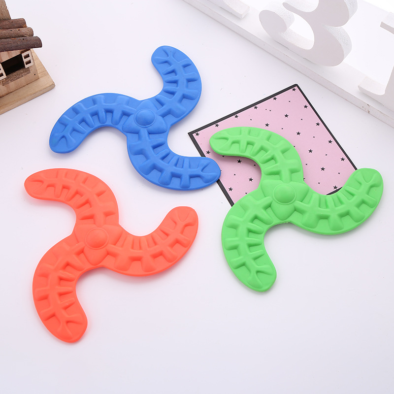 Pet Dog Soft Silicone Toothless Dog Training Toy Bite Resistant Toothbrush Flying Discs Fashion Dog Flying Discs throwing toys