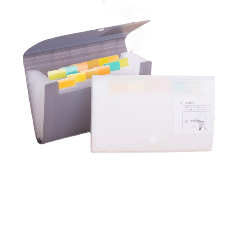 A6 File Folder Document Organizer Receipt File Expanding Wallet 13 Pockets Bill Folders Paper Holder Office Supplies