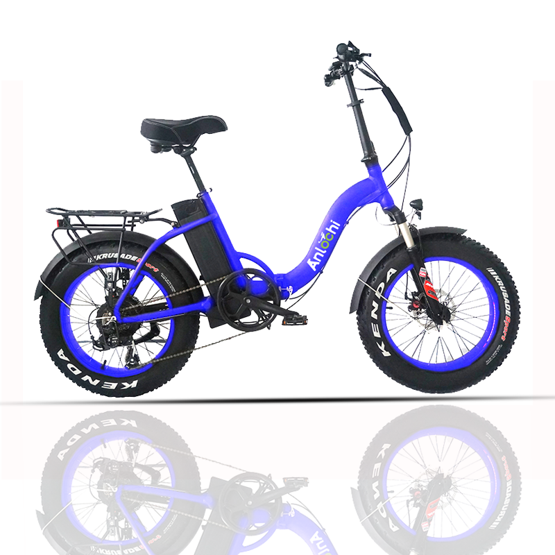 Anlochi горячий продавать 20 с толстыми покрышками ebiks 48V 1000W Мощный шаг через складной электрический велосипед