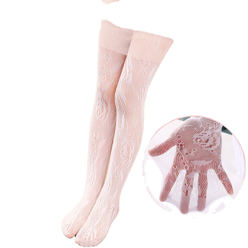 Fashion Kids Girl Lace Summer Children Black Pantyhose Mesh Tights Ripped Jeans Net Grid Stockings Fishnet Stockings