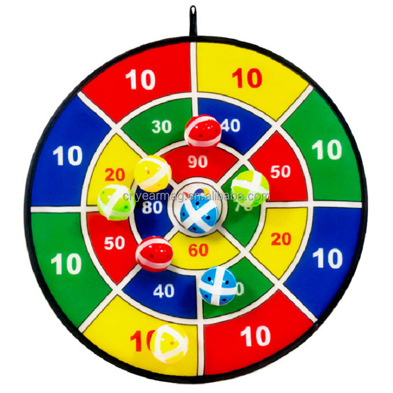 Kids Game Safe Gift Dart Board Set with Sticky Balls