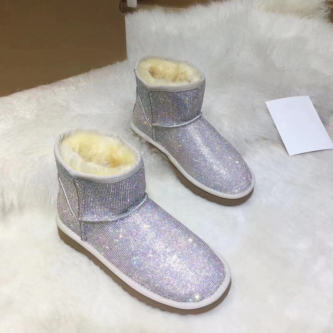 Quality products 2021 new style winter warm shiny winter boots for women