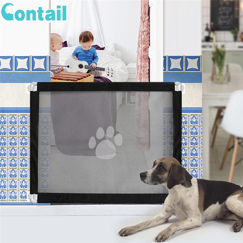 Folding Baby Pets Dog Cat Safety Gate Separation Guard Fence Net Mesh for baby or pet