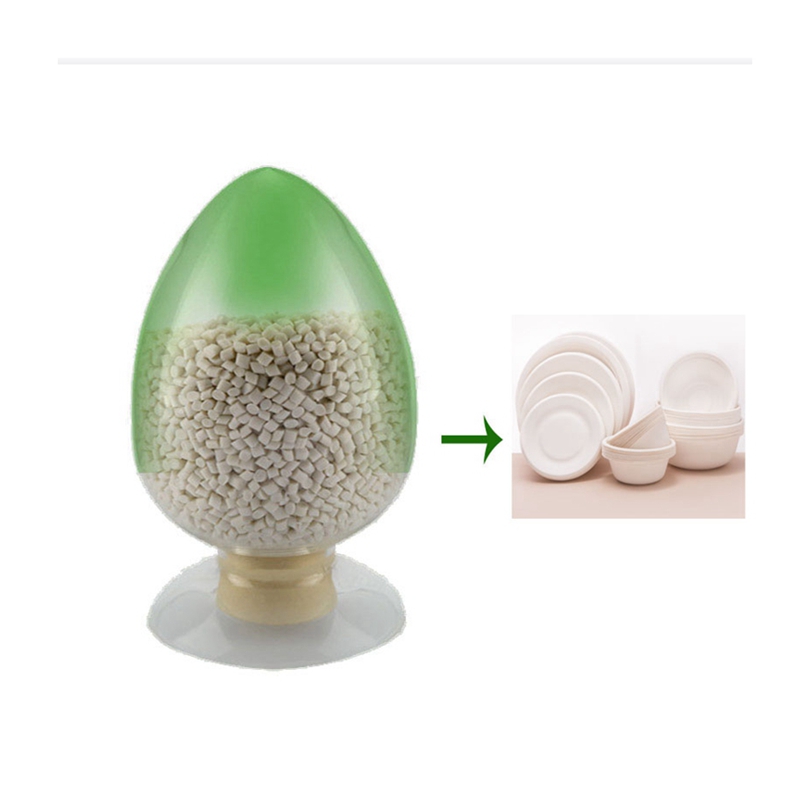 Fast food container material granular of biodegradation