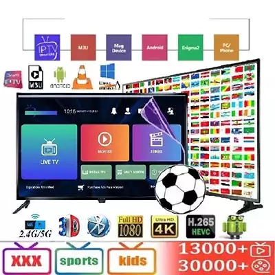 IPTV Subscription для Android TV Box, IPTV XXX Test Smarters, 12 Months, M3U, 4K