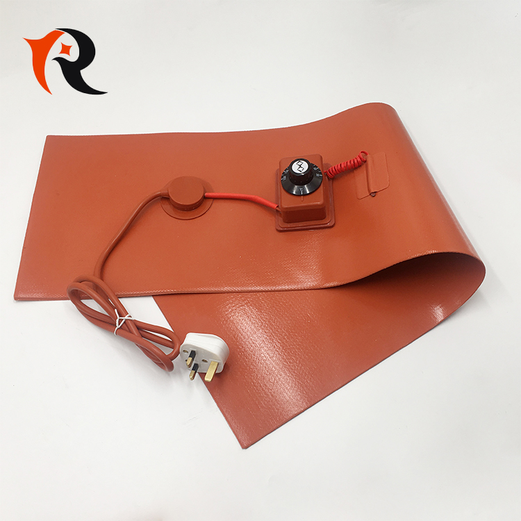 Silicon heating tape/belt drum band silicon rubber pad heater with digital thermostat