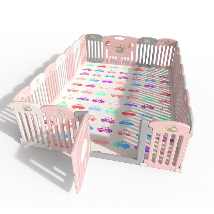 Newest simple style indoor plastic safety fence baby activity play fence