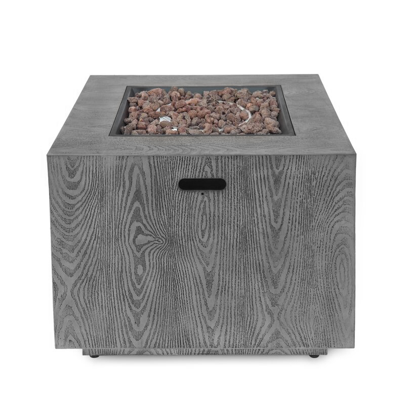 Concrete Propane Gas Fire Pit Table