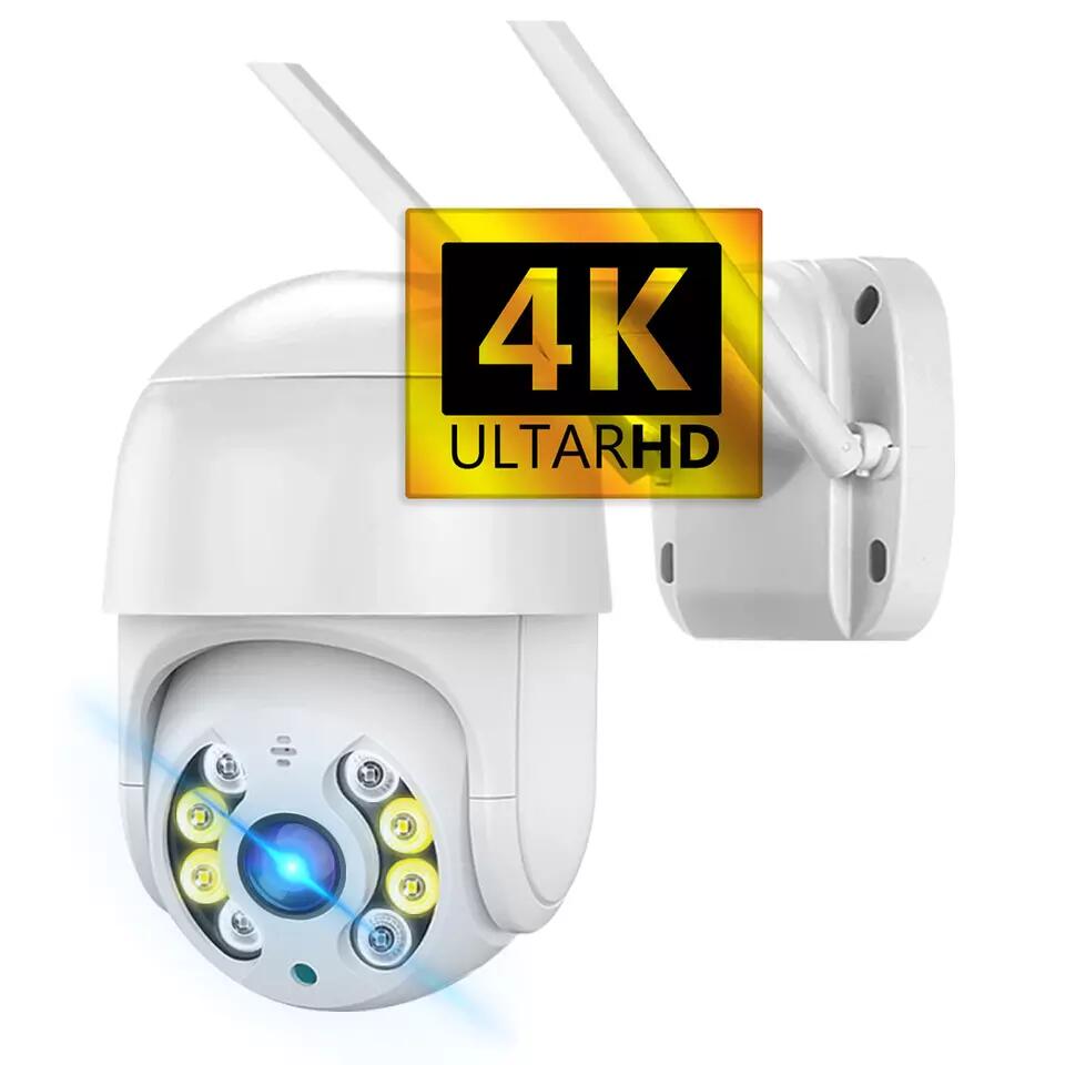 4K iCsee Беспроводной Wi-Fi IP CCTV камера камара-де-seguridad автоматическое отслеживание обнаружения движения Открытый безопасности PTZ IP камера с возможностью съемки видео 4K