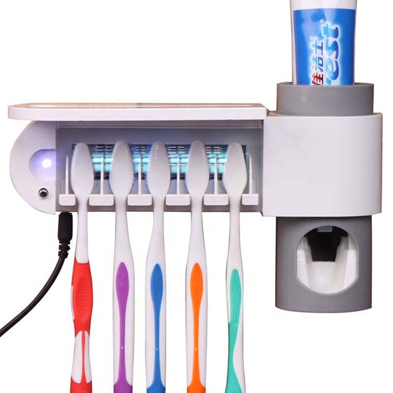 CE RoHs УФ свет зубная щетка стерилизатор электрический UltravioletSanitizer держатель зубной щетки выдавливание зубной пасты диспенсер автоматический
